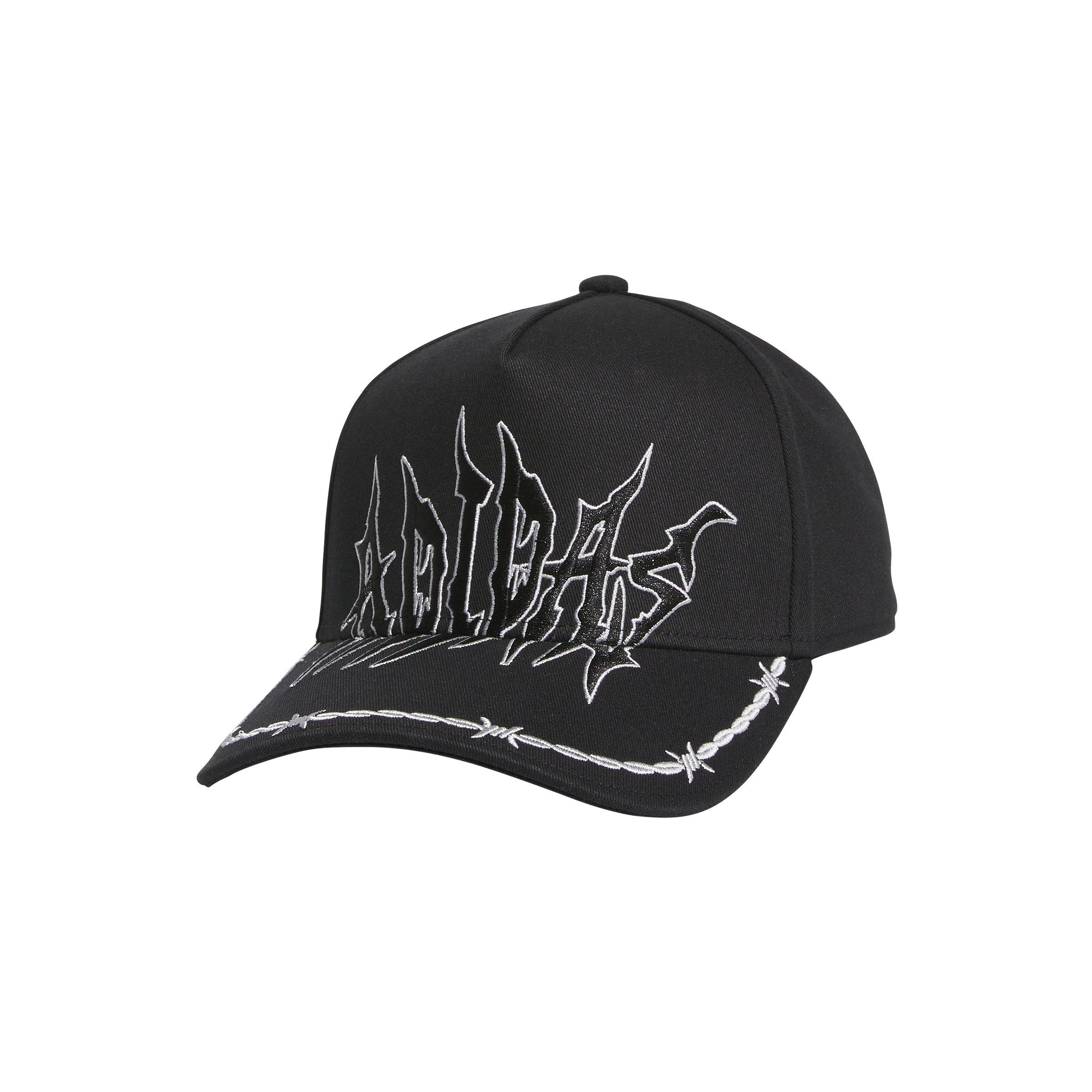 adidas Unisex High Crown Goth Snapback Hat - Black - BLACK